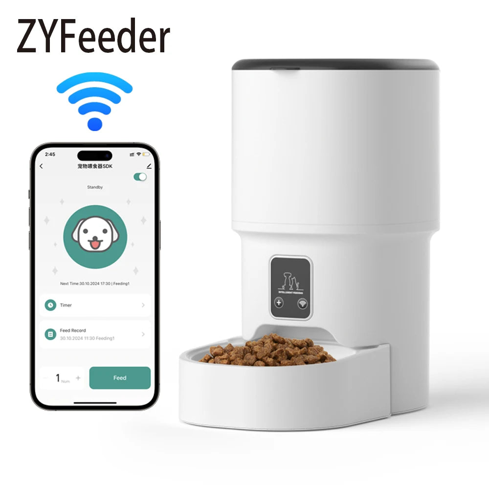 WIFI Pet Feeder Color 4L Smart Automatic Pet Feeder With WiFi Control