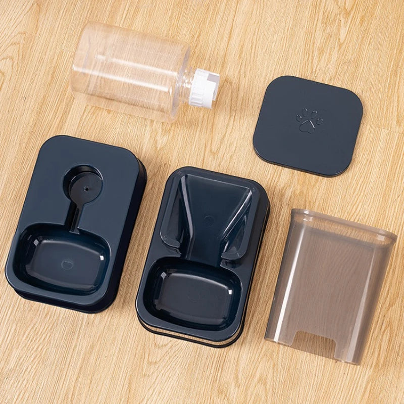 Automatic Pet Feeder and Water Dispenser Set for Cats