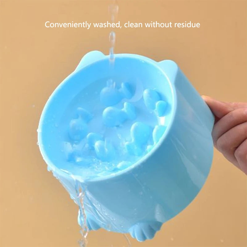 Cat And Dog Slow Feeder Bowl With Raised Neck Design