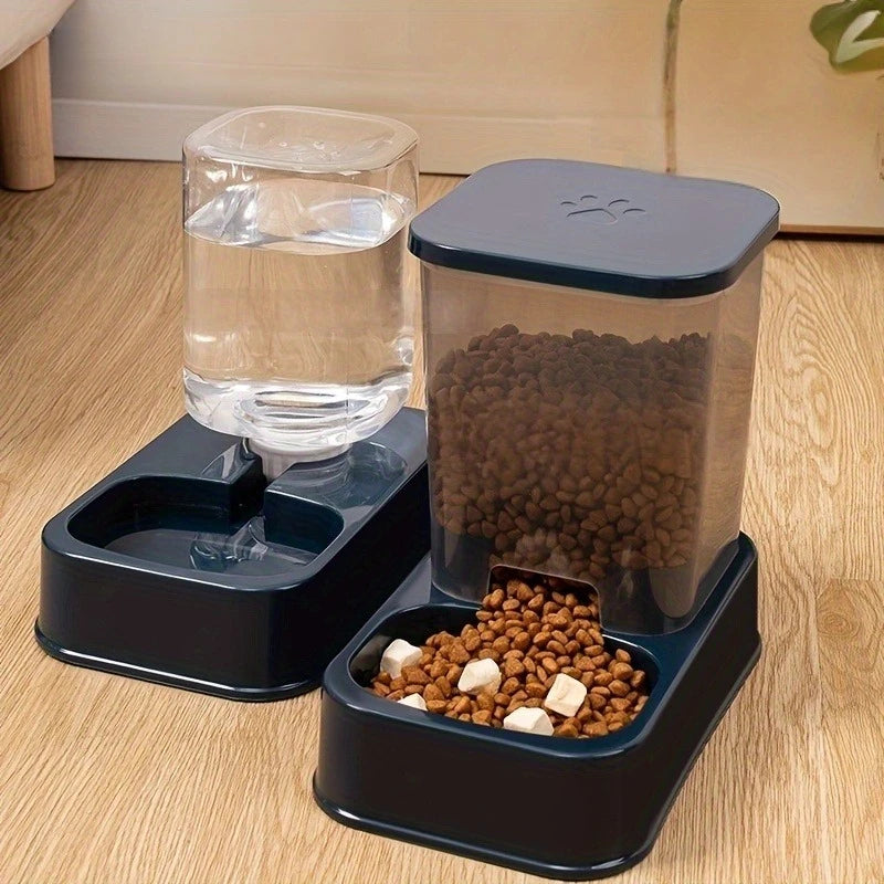 1set - both Color Automatic Pet Feeder and Water Dispenser Set for Cats