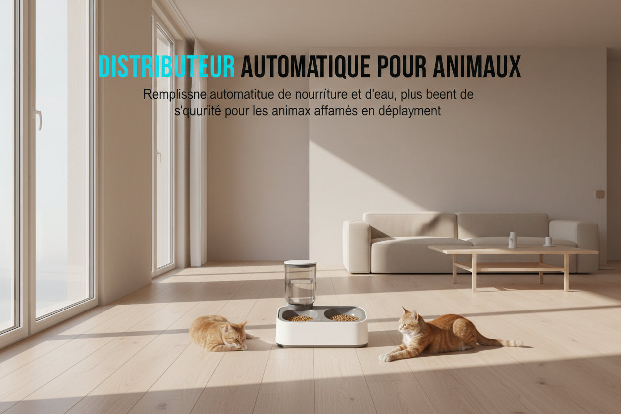 Automatic Pet Feeder And Water Bowl – Gravity Dual Dispenser