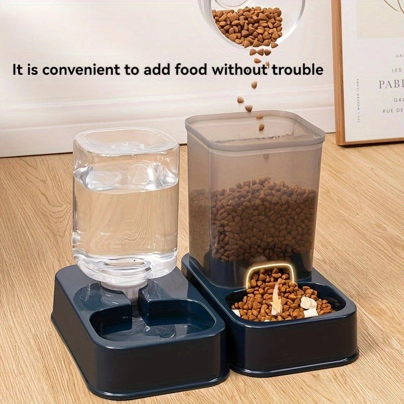 Automatic Pet Feeder and Water Dispenser Set for Cats