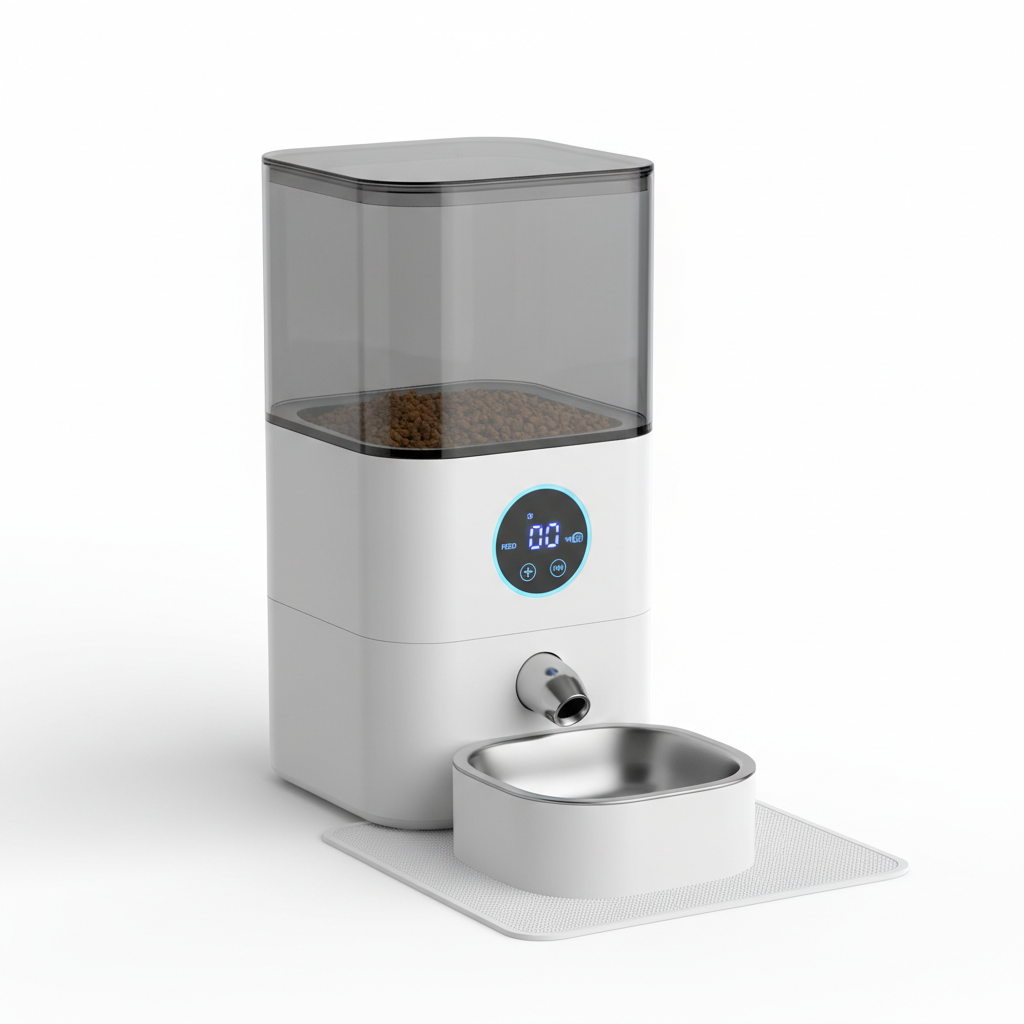 Smart Pet Feeder - Fond blanc